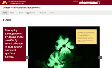 Precision Plant Genomics screengrab.